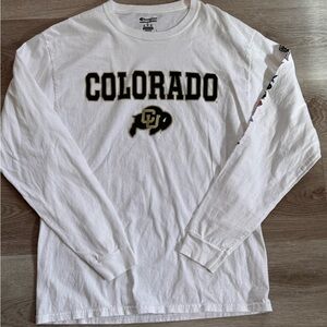 Champion White University of Colorado Buffaloes PAC 12 Long Sleeve Shirt